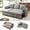 Gray, variant on Hombryzy 84" Sectional Sleeper Sofa with Storage Chaise, USB Charging Port, Pull Out Bed & Adjustable Backrest, L Shaped Couch for Small Room, Chenille Green