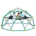 thumbnail image 3 of 12 FT  Climbing Dome with Hammock, Outdoor Play Equipment with Detachable Tent & Play Canopy, Easy Assembly Geometric Dome Climber Play Center for Kids 3 to 10, Load 1000 lbs, Jungle Gym, Grey, 3 of 9
