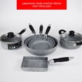 thumbnail image 3 of Sartén de piedra Maifan de estilo japonés, sartén antiadherente, sartén pequeña de 20 cm, sartén grande honda de 26 cm y 28 cm, olla antiadherente, 3 of 4