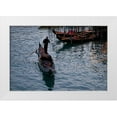 thumbnail image 3 of Rita Crane 32x23 White Modern Wood Framed Wall Art Titled - Evening Gondoliers III, 3 of 5