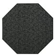 thumbnail image 1 of Furnish My Place Indoor Floor Rug - 3 ft. Octagon, Black, Distressed, Area Rug for Bedrooms, Hallways, Living Rooms, 1 of 5