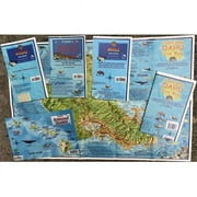 Franko Maps F17106 Hawaiian Islands Dive & Snorkel Map Pack - Oahu Maui Kauai Hawaii