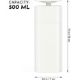 thumbnail image 4 of Push Down Empty Pump Dispenser Bottle, Push Down Liquid Pumping Empty Bottle Dispenser for Nail Polish and Makeup Remover, White, 4 of 5