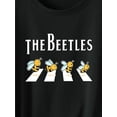 thumbnail image 3 of Women's Cute Bee Graphic T-Shirt, Vintage Style, Casual Summer Short Sleeve Round Neck Top, Retro Sporty Tee, 3 of 7