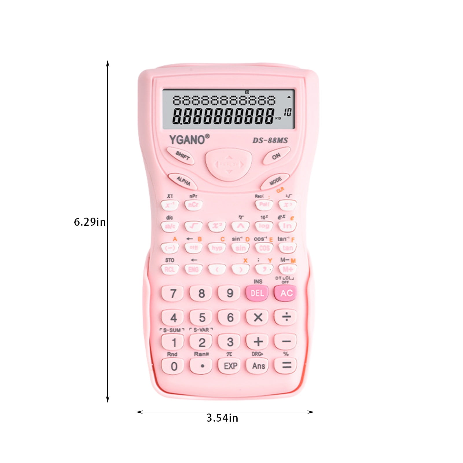 JilgTeok 4 Packs Colorful 12-Digit Scientific Calculator with Large LCD Display, Multifunctional Exam Tool for School & Office, Battery Powered, Portable & Sliding Cover Design