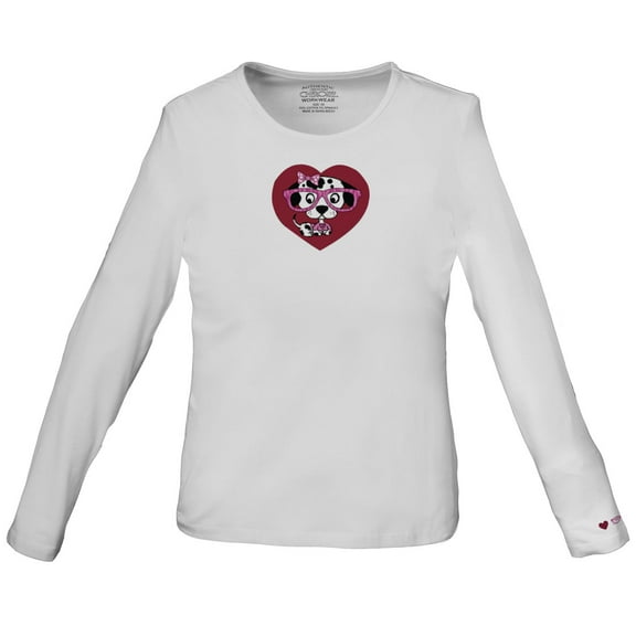 Cherokee Workwear Women's Underscrubs Spotty Dotty Knit Tee 4737