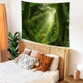 thumbnail image 5 of DaShan Misty Forest Tapestry Wall Hanging,Nature Green Tree Tapestries for Bedroom Living Room Dorm Decor,60"Wx50"L, 5 of 6