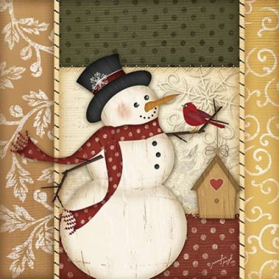 Country Snowman Can