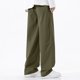 thumbnail image 4 of Pantalones de trabajo de longitud completa para hombre, de color liso, con bolsillos, de pierna recta, 4 of 5