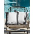 thumbnail image 4 of Outdoor Throw Pillow Set of 2, Black Striped Waterproof Pillow with Insert Included, Modern White Striped Abstract Art Aesthetics Decorative Accent Cushion Sofa Pillows for Patio Porch, 18 x 18 In, 4 of 8