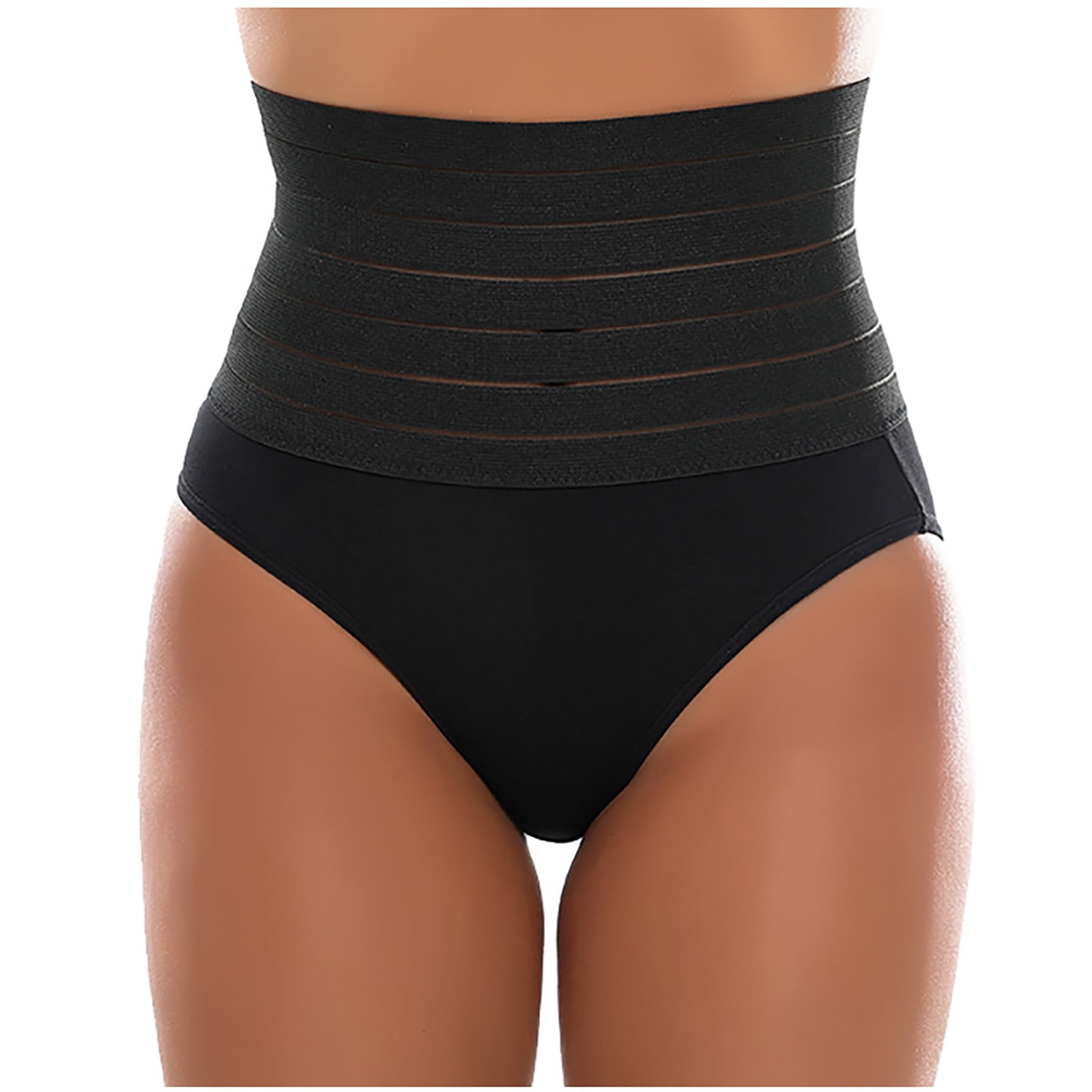 Seamless Microfibre High-Waisted Shaping French Knickers