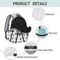 thumbnail image 2 of Artistic Cat Print Student School Backpack with Minimalist Cat Design and Geometric Cat Pattern Abstract Design Book Bag, 2 of 5