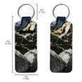 thumbnail image 2 of Suhoaziia Chapstick Holder Keychain Kids Stretchy Comfortable Lip Balm Holders Pouch,Marble Stripe Lightweight Lipstick Case Keychain Lipstick Organizer Keychain, 2 of 5