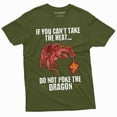 thumbnail image 6 of Men's Funny Poke dragon T-shirt dont poke dragon funny Birthday gift Mens shirts gift for him (Large Grey), 6 of 7