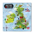 thumbnail image 1 of Wanderlust Bandana, Maps of Britain Ireland, Unisex Head and Neck Tie, by Ambesonne, 1 of 2