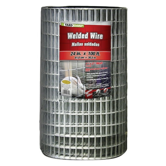 YARDGARD 24 inch by 100 foot 14 gauge 1 inch by 2 inch mesh galvanized welded wire
