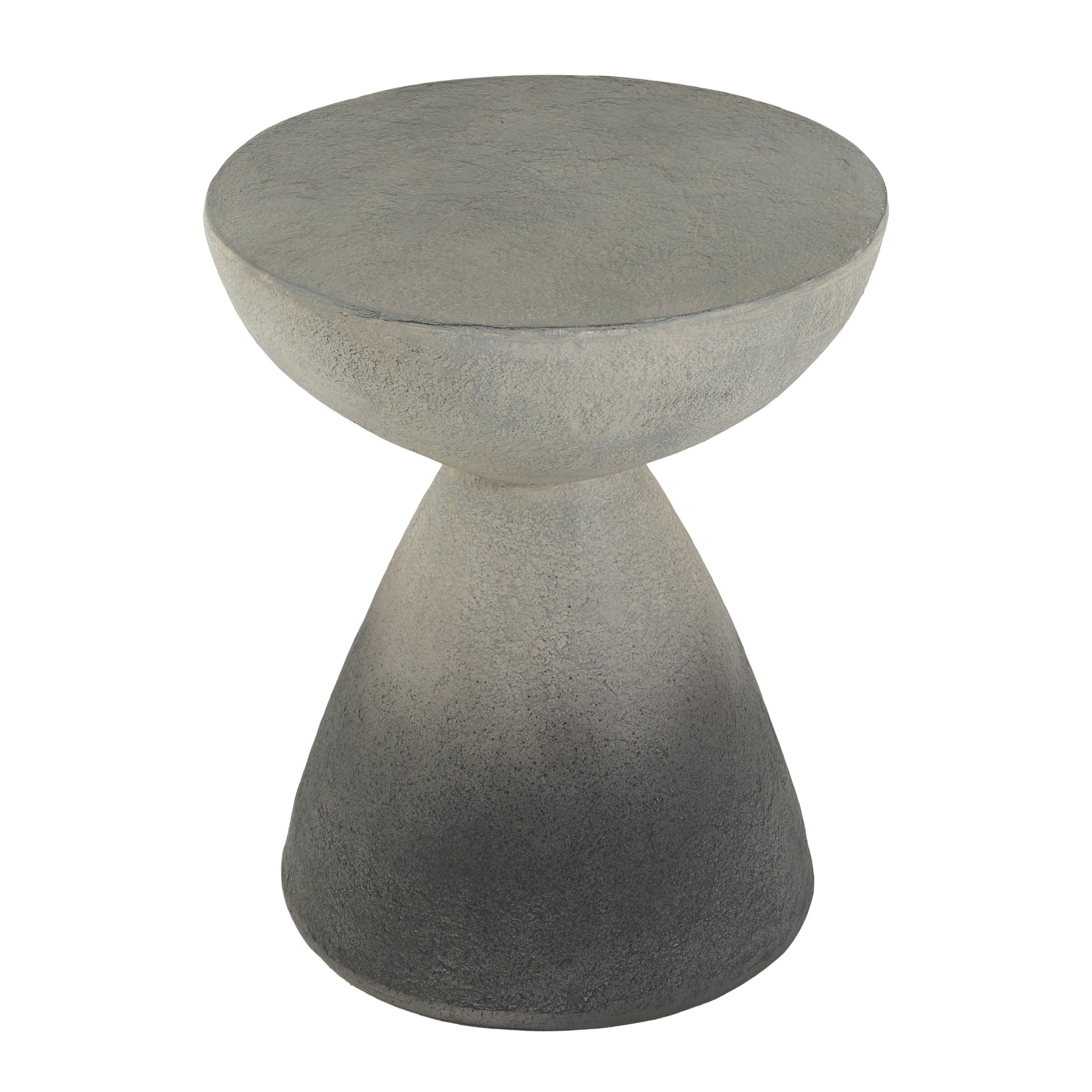 Christopher Knight Home MGO Hourglass Side Table, Indoor and Outdoor Accent End Table, Gradient Gray
