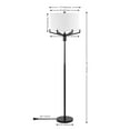 thumbnail image 3 of SAFAVIEH Elaria 64 in. Glam Oil Rubbed Bronze Iron Floor Lamp with White Cotton Shade, 3 of 6