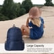 thumbnail image 4 of Qarigey portátil plegable de Color sólido para hombre y mujer, bolsa impermeable con cremallera, para acampar, senderismo, teléfono, Envolturas para manijas de equipaje cian, 4 of 6