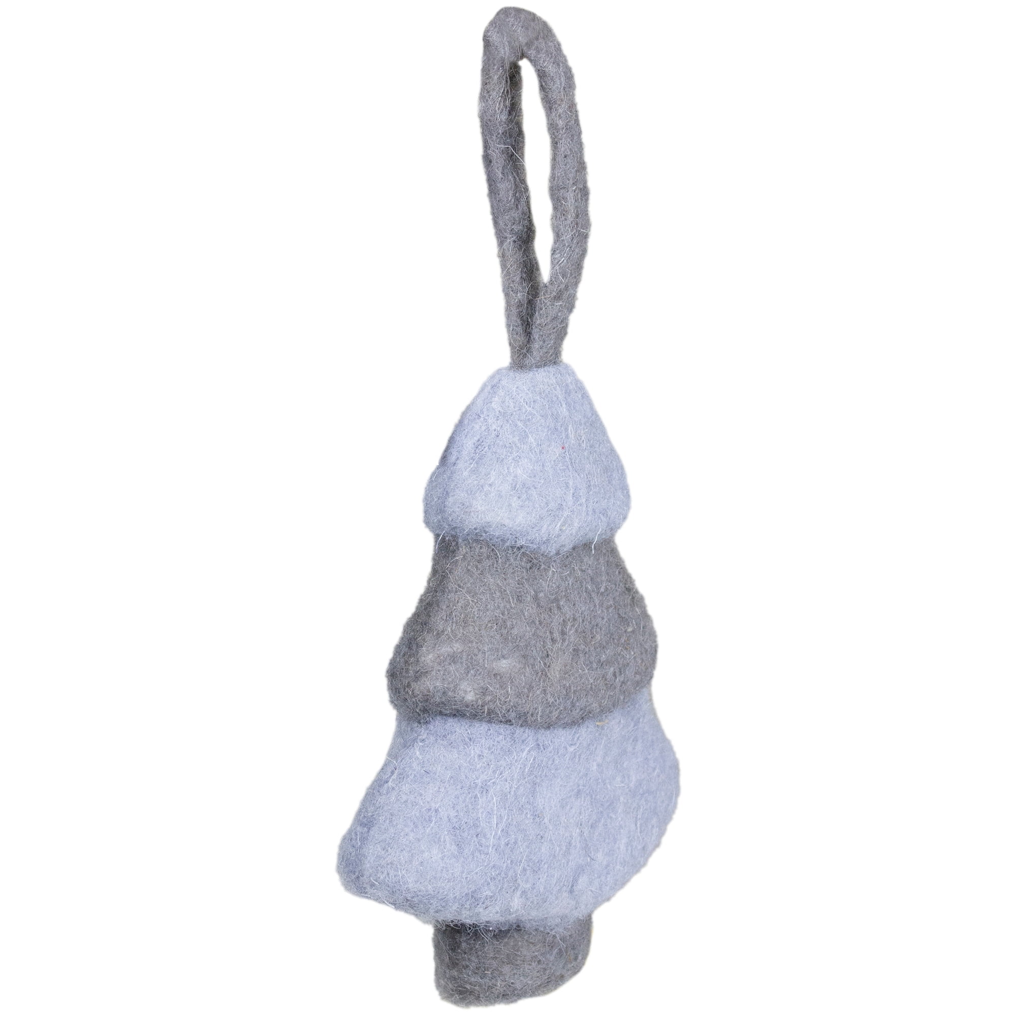 Northlight 5.75" Gray and Blue Felt Christmas Tree Ornament