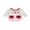 Red, variant on Miaouyo Infant Baby Girls Christmas Fall Romper 0 3 6 12 18 Months Long Sleeve Crew Neck Dots Embroidery Gingerbread Man Bodysuit Clothes for Casual Daily
