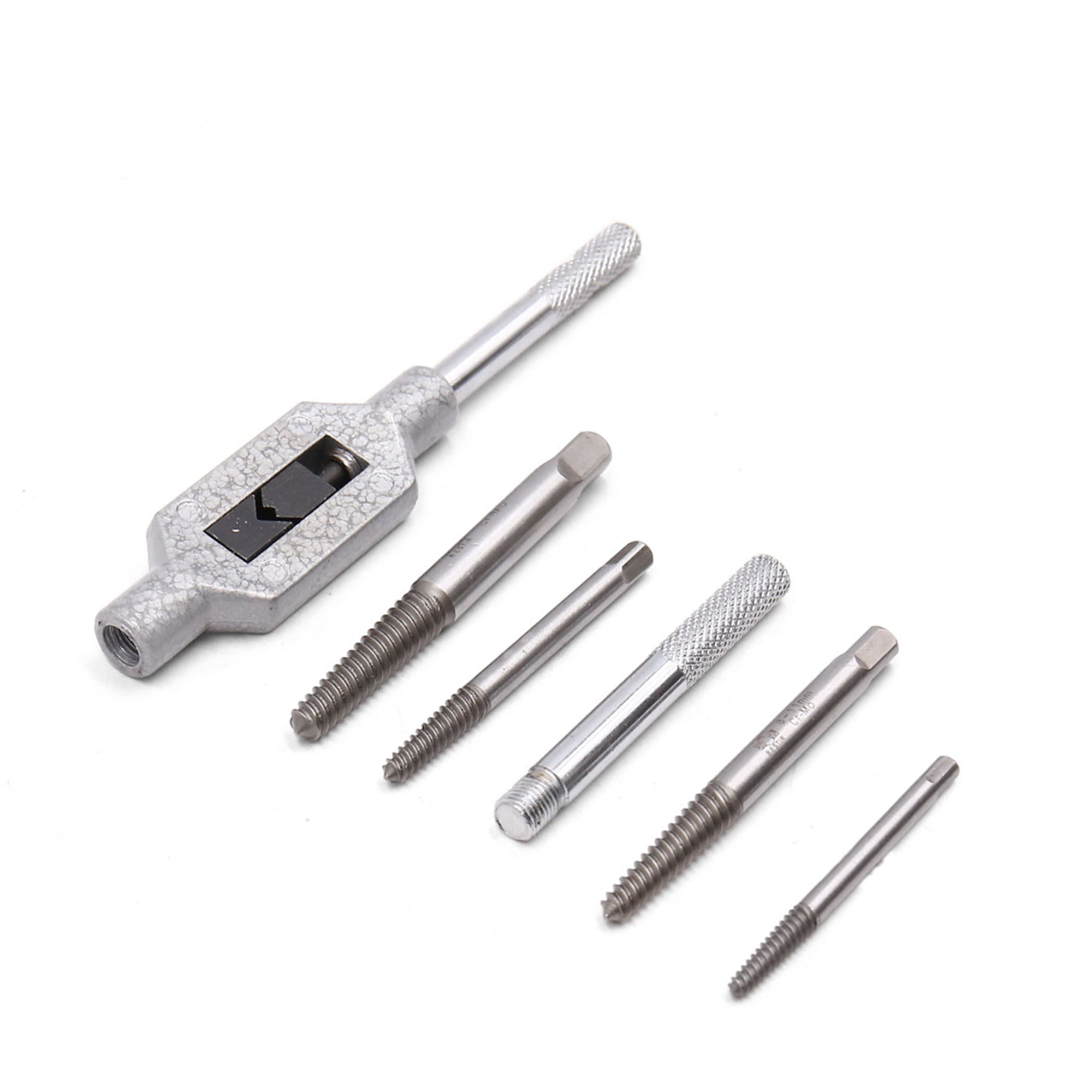 Unique Bargains 6Pcs Broken Damaged Bolt Screw Extractor Set Easy Out Remover Tools