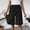 Black, variant on Endives Women's Linen Short Solid Color with Pocket Casual Shorts with Skirt Pants Women's Casual Pants Summer Light Ashy