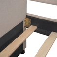 thumbnail image 4 of Full Size Upholstered Daybed with Twin Size Trundle, Home Furniute w/ Sofa Bed Design,Solid Wood Bedframe w/ Strong Wood Slat Support, No Box Spring Needed, Beige, 4 of 7