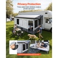 thumbnail image 4 of VEVOR RV Awning Sun Shade Room - Compatible with 18 -19 ft Awnings, with Door & Ventilated Mesh Windows, Sunproof & Windproof Three-Sided Enclosure Tent, 4 of 9
