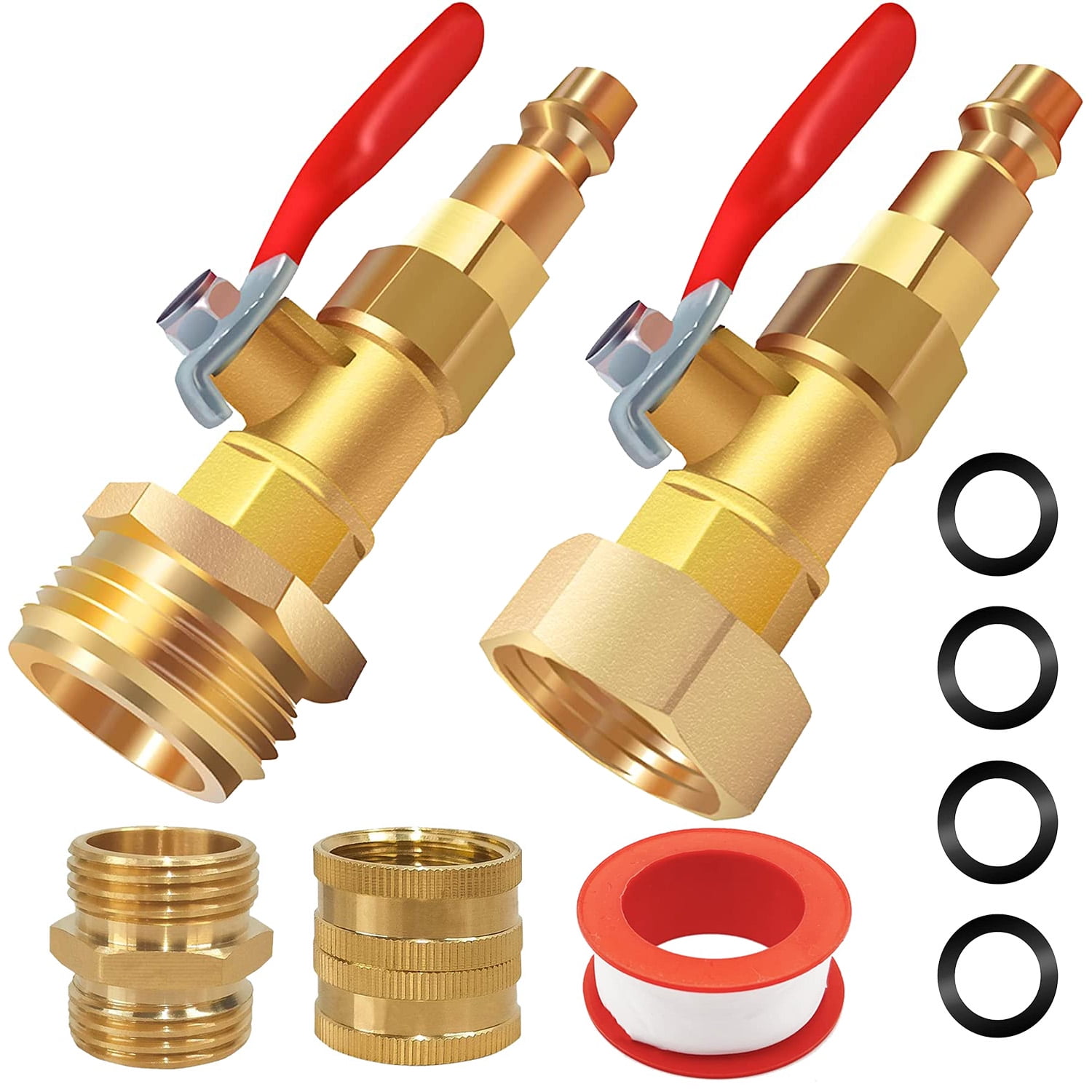 Winterize Blowout Adapter with 1/4" Male Quick Plug & 3/4" Female