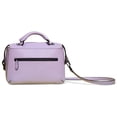 thumbnail image 6 of Ferwind Women's Uptown Satchel Kitty Face Eyes Snout Hardware Lilac, 6 of 6