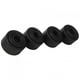 thumbnail image 1 of Uds patas redondas de sofá negro M8 tornillo altura pies almohadilla gabinete muebles accesorios 35mm, 1 of 5