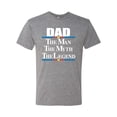 thumbnail image 2 of Wild Bobby,Dad The Man The Myth The Legend Best Daddy Father Gift, Father's Day, Men Premium Tri Blend Tees, Premium Heather, X-Large, 2 of 3