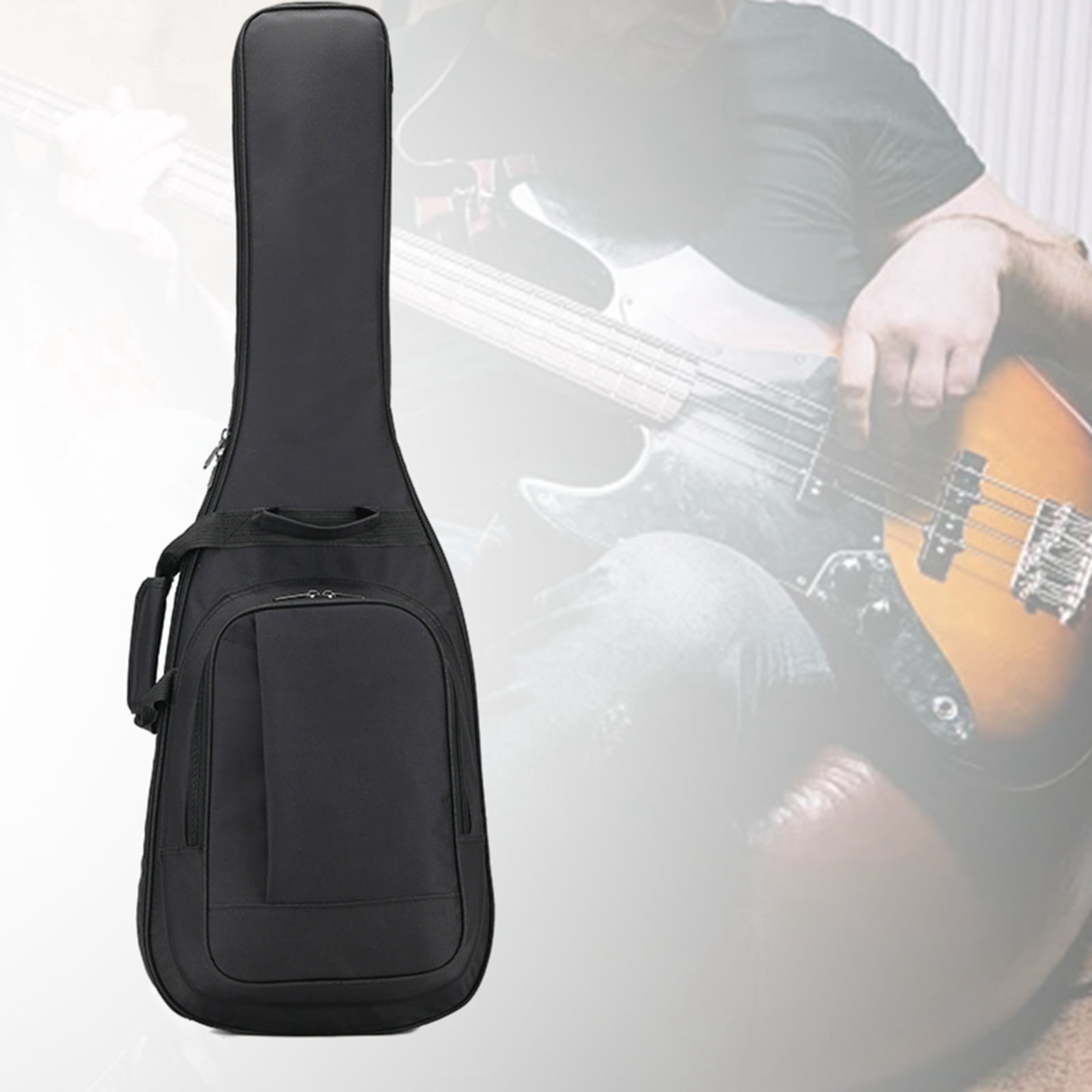 LeeQinersw Musical Instrument Bag Thick Padding with Shoulder Strap Waterproof with Padded bass bag