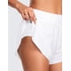thumbnail image 5 of Shorts CRZ YOGA Dolphin para correr con forro de malla y tiro alto blanco talla S, 5 of 5