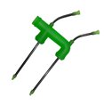 thumbnail image 3 of Bewildely Bebida Snorkel Cerveza doble Bong Adaptador Embudo Partido Dólares / Gallinas / Entretenimiento Barra de herramientas Verde, 3 of 6
