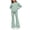 Green, variant on BXJX Girls Outfit Sets Size 10-12, 2 Piece Long Sleeve Causal Crew Neck Sweatshirt and Flare Pants Sets
