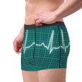 thumbnail image 4 of Fotbe ECG Wave Men’s Total Support Pouch Boxer Briefs, X-Temp Cooling, Moisture-Wicking Underwear, Regular, Long-leg and Trunk-Large, 4 of 9