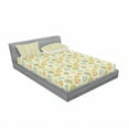 thumbnail image 3 of Ambesonne Forest Fitted Sheet & Pillow Sham Set, Trees Hearts and Flowers, Twinxl, Multicolor, 3 of 3