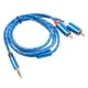 thumbnail image 2 of Cable auxiliar de 3,5 mm, cable de extensión macho, conversión a 2 RCA, cable de audio para transmisión convencional. 05 m, 2 of 8
