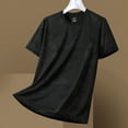 thumbnail image 2 of KPOPLK Men's Gym Shirt Short Sleeve Quick Dry Workout Athletic T Shirts Summer Big and Tall Top for Men S-3XL Black XL, 2 of 7