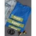 thumbnail image 3 of Proud Army Mom Graphic Women Royal Blue T-Shirt, Female XX-Large, 3 of 4