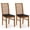 Brown, variant on Giantex 2-Piece Wooden Dining Chair Set, Mid-Century Modern Chairs w/ Padded Seat High Curved Back, Brown