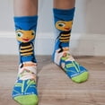 thumbnail image 2 of Bees Loving Flower Socks (Ages 3-7), 2 of 6