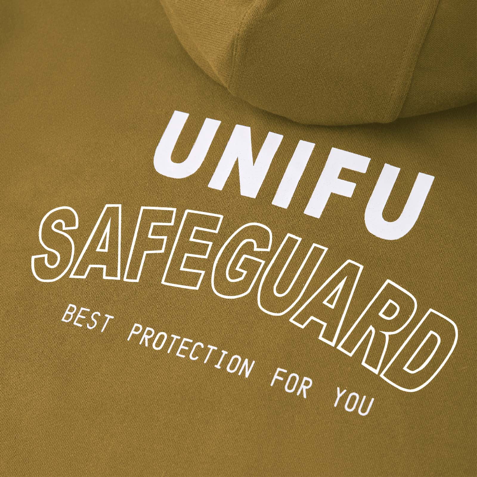 UNIFU FR Hooded Pullover Shirts Flame Resistant 12OZ Heavyweight Men’s 100% C Long Sleeve Welding Sweatshirt NFPA2112/CAT2