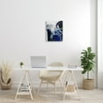 thumbnail image 2 of Stupell Industries Lively Indigo Blue Abstraction Chaotic Line Collage Abstract Painting Gallery Wrapped Canvas Print Wall Art, 16 x 20, 2 of 6