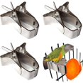 thumbnail image 1 of Comedero para pájaros, 3 uds., soporte para frutas y pájaros de acero inoxidable, jaula para pájaros, comedero para pájaros, comedero para verduras, pequeño, 1 of 5