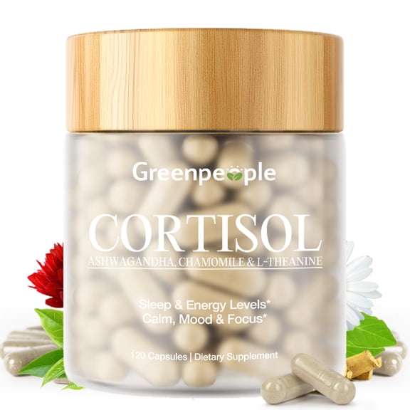 Cortisol Capsules | 300mg Ashwagandha 200mg Magnesium Glycinate | 120 Capsules