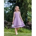 thumbnail image 6 of Arshiner Girls Elegant Dresses Sleeveless Round Neck A-line Party Dance Graduation Mesh Dress, 6 of 6