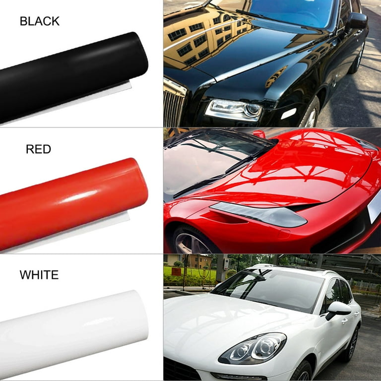 Anself Stretchable Glossy Vinyl Film Protective Car Vinyl Wrap Stickers  with Air Release Car Styling Accessories 